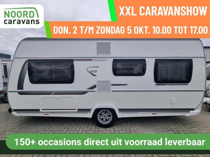 FENDT SAPHIR 465 SFB MOVER + CASS LUIFEL + AIRCO + SCHOTEL, Caravans en Kamperen, Caravans, Bedrijf, tot en met 4, 1250 - 1500 kg