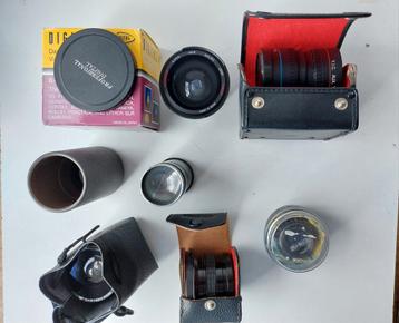 Vintage Cameralenzen Meopta, Set - Wide Angle, Fisheye  Meer beschikbaar voor biedingen
