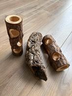 Hamster houten accessoires Tunnels 3 voor €7,50, Ophalen, Zo goed als nieuw, Overige typen