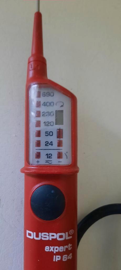 Benning Duspol Spanningsmeter - Perfect voor Elektriciens, Doe-het-zelf en Verbouw, Meetapparatuur, Gebruikt, Elektriciteit, Ophalen of Verzenden