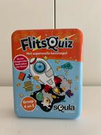 Squla flitsquiz, groep 4-5, educatief kaartspel in blik, Hobby en Vrije tijd, Gezelschapsspellen | Kaartspellen, Ophalen of Verzenden