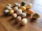 Stenen ei Decoratie eieren Natuursteen edelsteen 17x, Verzamelen, Verrassingseieren, Ophalen of Verzenden, Zo goed als nieuw, Overige typen