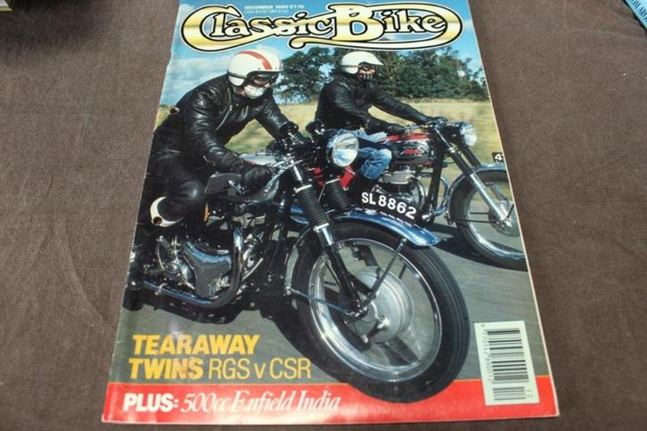 Classic Bike december 1990 oa. Enfield India BSA Gold Star, Boeken, Motoren, Gelezen, Ophalen of Verzenden