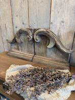 2 delig houten paneel / ornament, Antiek en Kunst, Curiosa en Brocante, Ophalen of Verzenden