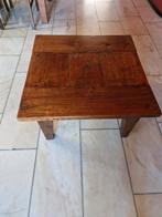 houten salon/bijzettafel 70/70, Ophalen, Gebruikt, 50 tot 100 cm, Vierkant