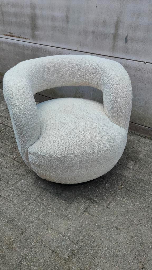 ⚠️OP=OP⚠️Scandinavische Fauteuil Simon Off with, Huis en Inrichting, Fauteuils, Nieuw, Metaal, Stof, 50 tot 75 cm, Ophalen