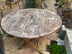 Tuintafel, mooi hardhout, Ophalen, Zo goed als nieuw, Rond, Hout