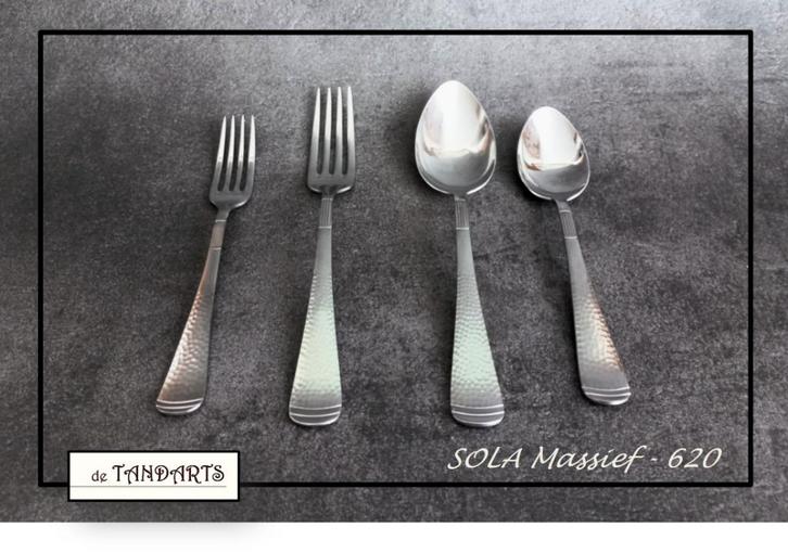 SOLA MASSIEF ¤ Model 620 - hamerslag, Antiek en Kunst, Antiek | Bestek, Ophalen of Verzenden