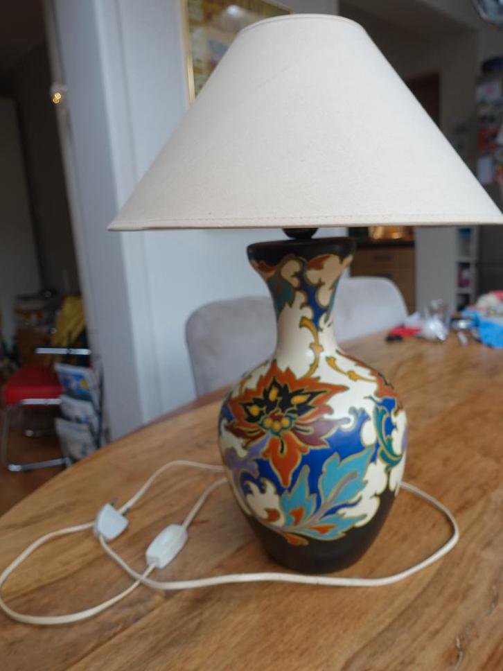 Plateel schemerlamp Regina Rosario, Antiek en Kunst, Antiek | Keramiek en Aardewerk, Ophalen