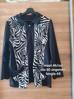 Leuk jasje maat 46/xxl zebra print, Kleding | Dames, Jasjes, Kostuums en Pakken, Gedragen, Jasje, Ophalen of Verzenden, Maat 46/48 (XL) of groter