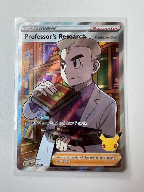 Professor’s research - 024/025, Hobby en Vrije tijd, Verzamelkaartspellen | Pokémon, Zo goed als nieuw, Losse kaart, Ophalen of Verzenden
