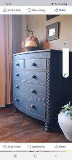 Antieke  ladenkast, Huis en Inrichting, Ophalen, Gebruikt, 100 tot 150 cm, 5 laden of meer