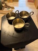 Vintage Tinnen Kopjes - Set van 3, Antiek en Kunst, Antiek | Tin, Ophalen of Verzenden