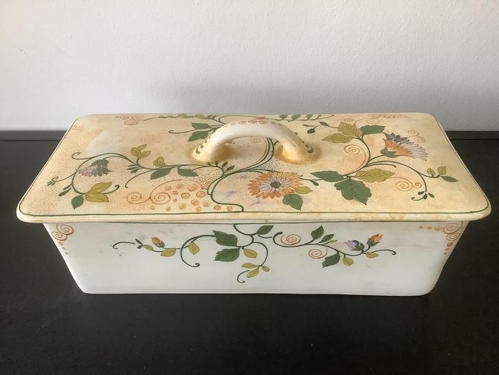 Plateel Zuid Holland koek-cakedoos Juliëtte, Antiek en Kunst, Antiek | Keramiek en Aardewerk, Ophalen of Verzenden