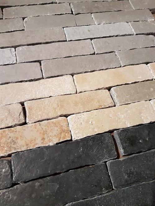 BRICKS, IJSSELSTEENTJES. ECHT NATUURSTEEN UNIEK!, Huis en Inrichting, Stoffering | Vloerbedekking, Nieuw, Overige typen, Ophalen of Verzenden