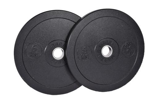 Rubber Bumperplates! 5kg/10kg/15kg/20kg/25kg, Sport en Fitness, Fitnessmaterialen, Nieuw, Halterschijven, Armen, Benen, Borst