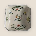 Gien France oiseaux Paradis Vierkante faience Saladeschaal, Ophalen of Verzenden, Nieuw, Overige stijlen
