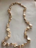 Parelmoer schelpen ketting, Ophalen of Verzenden, Zo goed als nieuw, Steen of Mineraal