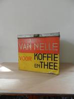 Antiek reclame winkelblik van Nelle koffie en thee, Verzamelen, Blikken, Ophalen of Verzenden, Gebruikt, Koffie, Van Nelle