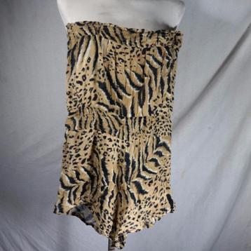 Strappless jumpsuit met luipaard print mt M beschikbaar voor biedingen