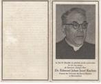 (Uden) Pastoor Edmond Kocken 1891 Huissen + 1955 Tilburg, Verzamelen, Bidprentjes en Rouwkaarten, Verzenden, Bidprentje