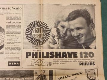 Advertentie Philishave 120, scheerapparaat Philips (1961) beschikbaar voor biedingen