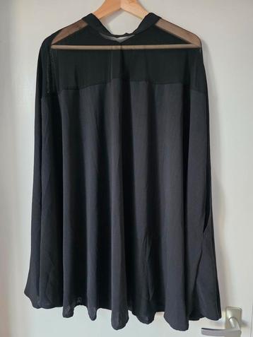 Zwarte blouse -  maat 54/56 - als nieuw! beschikbaar voor biedingen