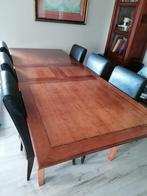 Eettafel, eventueel met stoelen, Huis en Inrichting, Complete eetkamers, Ophalen, Zo goed als nieuw, 4 tot 6 stoelen