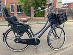 Cortina damesfiets 50 cm incl. kinderzitje en fietskrat, Gebruikt, Versnellingen, 50 tot 53 cm, Ophalen