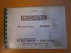 Boekje onderdelen Mörtl Floret maaigarnituur, Ophalen of Verzenden, Gelezen, Tractor en Landbouw