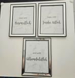Fotolijst met spiegelrand 18x14 cm 3 stuks, Ophalen, Zo goed als nieuw