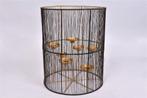 Daan Kromhout Ariana Black/Gold Luxe T-Light 7 kaarsenhouder, 25 tot 50 cm, ., Nieuw, Ophalen of Verzenden