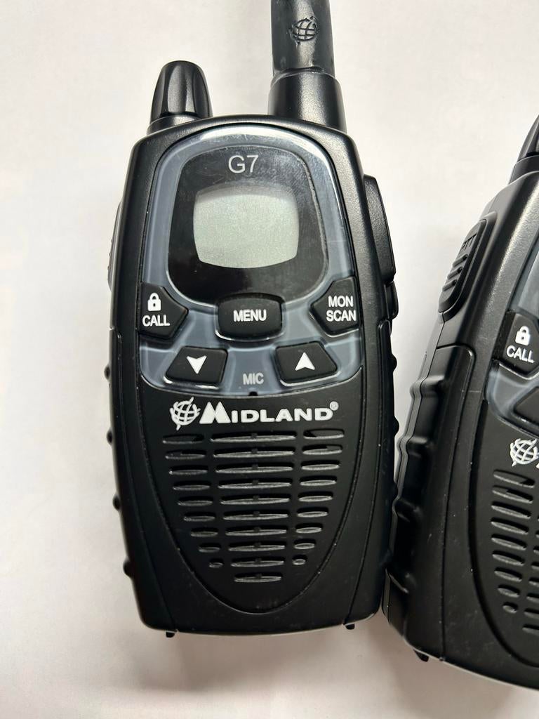 Midland Portofoon set - 4 stuks, Gebruikt, Ophalen of Verzenden, Portofoon of Walkie-talkie, Handsfree-functie