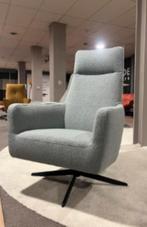 Relaxfauteuil Gerlee hoge rug licht blauw stoel verstelbaar