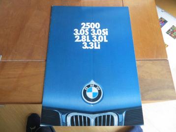 Prestige folder BMW 2500, 3.0S, 3.0Si, 2.8L, 3.0L, 3.3Li '76 beschikbaar voor biedingen
