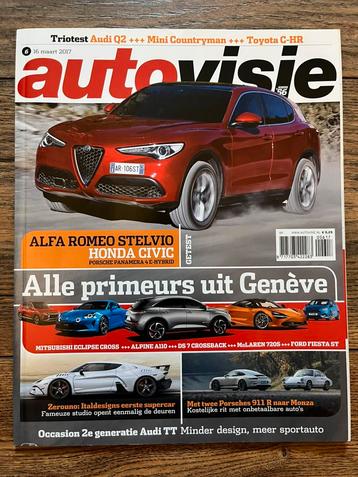 AutoVisie: Alfa Stelvio, Alpine A110, Camaro, Porsche 911 beschikbaar voor biedingen