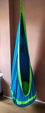 Hangstoel swing, Huis en Inrichting, Stoelen, Ophalen, Blauw, Zo goed als nieuw, Eén