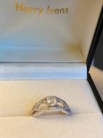 18 k witgouden ring mt 17,5 met 1,5 crt diamanten nieuw, Sieraden, Tassen en Uiterlijk, Nieuw, Goud, Goud, Met edelsteen