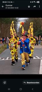 Giraffe carnaval, verkleedkleding pakken + domteurs pak, Ophalen