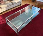 Salontafel 60x140, glas twee lagen, Montel, onbeschadigd, Huis en Inrichting, Tafels | Salontafels, Minder dan 50 cm, Rechthoekig