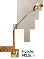 Vloerlamp staand 142,5cm hoog messing, Verzenden, Zo goed als nieuw, 100 tot 150 cm