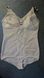 100 D Splinternieuwe corrigerende body met kant, Verzenden, Nieuw, Beige, Lingerie of Zwemkleding