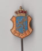 Koningin Wilhelmina 1933 emaille Oranje speldje, Verzamelen, Speldjes, Pins en Buttons, Gebruikt, Niet vindbaar, Niet vindbaar