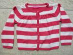 Hema vest roze / wit gestreept maat 74 vestje, Ophalen of Verzenden, Zo goed als nieuw, Hema, Truitje of Vestje