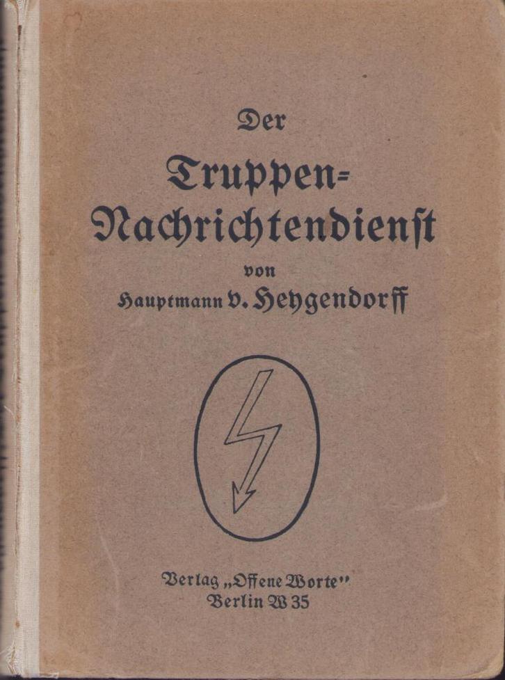 Zeldzaam 'Der Nachrichtendienst' Instructie boek, Verzamelen, Militaria | Tweede Wereldoorlog, Landmacht, Boek of Tijdschrift