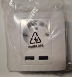 ZONDER STEKKER USB LADEN  wandcontactdoos geaard, Ophalen of Verzenden, Nieuw, Stopcontact
