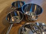 Ikea pannenset voor inductie / gas, Ophalen of Verzenden, Zo goed als nieuw, Rvs, Pannenset