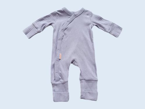 HEMA beige lila paars boxpakje maat 44 ~ RD2005, Kinderen en Baby's, Babykleding | Prematuur, Zo goed als nieuw, Pakje, Meisje
