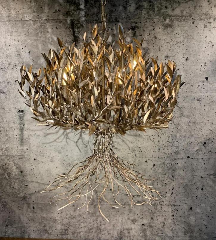 Kroonluchter - winkel Leclercq en Bouwman AIX hanglamp, Huis en Inrichting, Lampen | Hanglampen, Nieuw, 75 cm of meer, Metaal