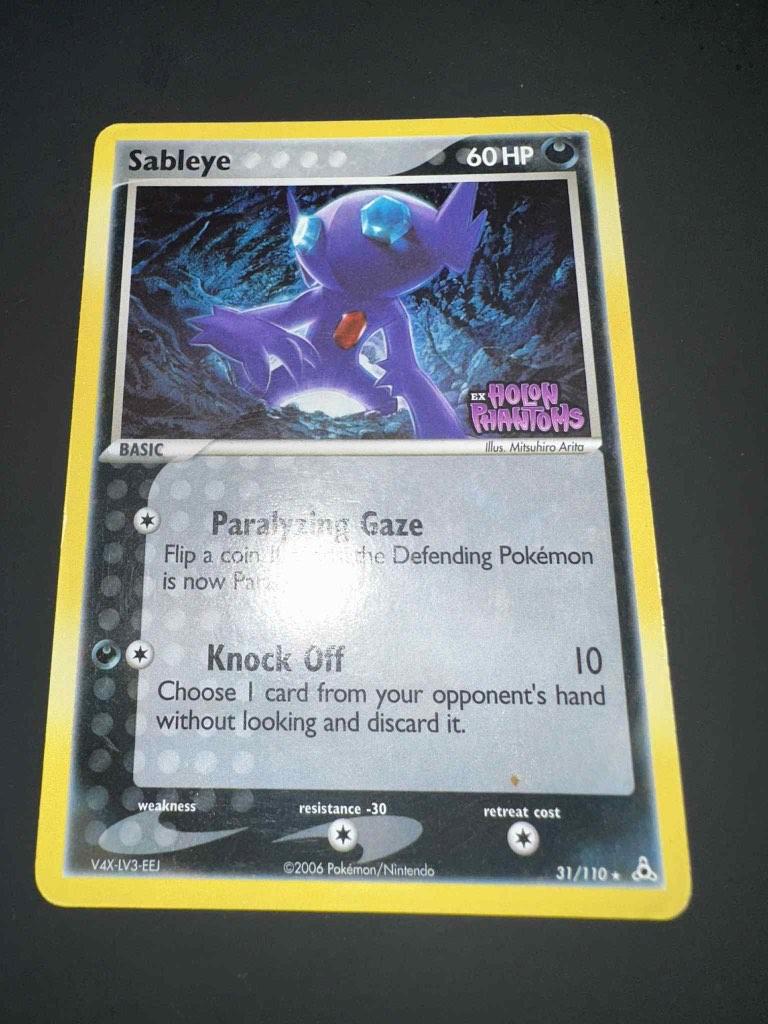 Sableye ex Holon Phantoms, Ophalen of Verzenden, Gebruikt, Losse kaart, Foil